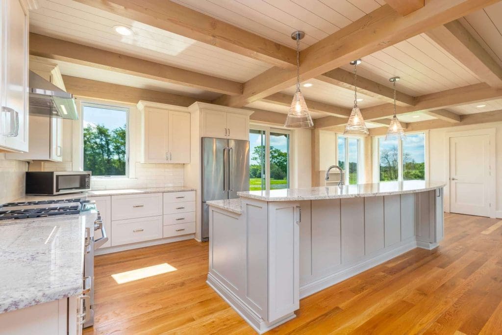 Freshly painted kitchen cabinet interior home Batesville, VA